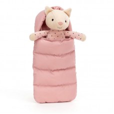 Jellycat 依偎猫毛绒玩具（23厘米x12厘米）